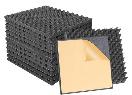 14Pcs Acoustic Wall Panels Sound Absorption Foam Noise Wedge Tile Studio 50x50cm