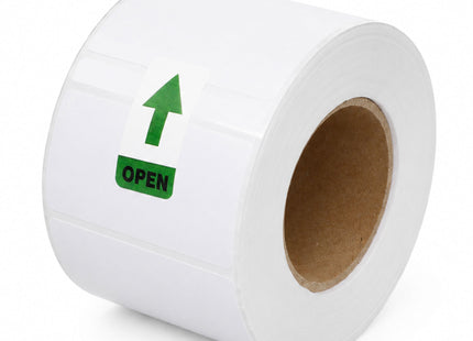 3 Roll 100mm X 80mm Perforated Direct Thermal Labels White - 500 Labels per Roll