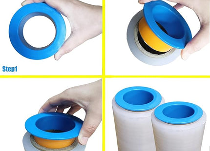 15 Pairs Plastic Stretch Film Hand Saver | Fit 3 Inch Wrap Film Core