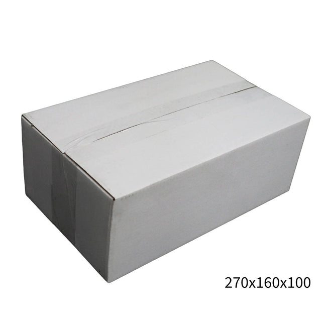 270x160x100mm White RSC Carton ¨C Durable Cardboard Carton 100 Pack