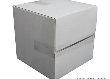 250x250x250mm White RSC Carton ¨C Durable Cardboard Carton 50 Pack