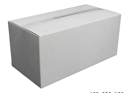 400x200x180mm White RSC Carton ¨C Durable Cardboard Carton 50 Pack