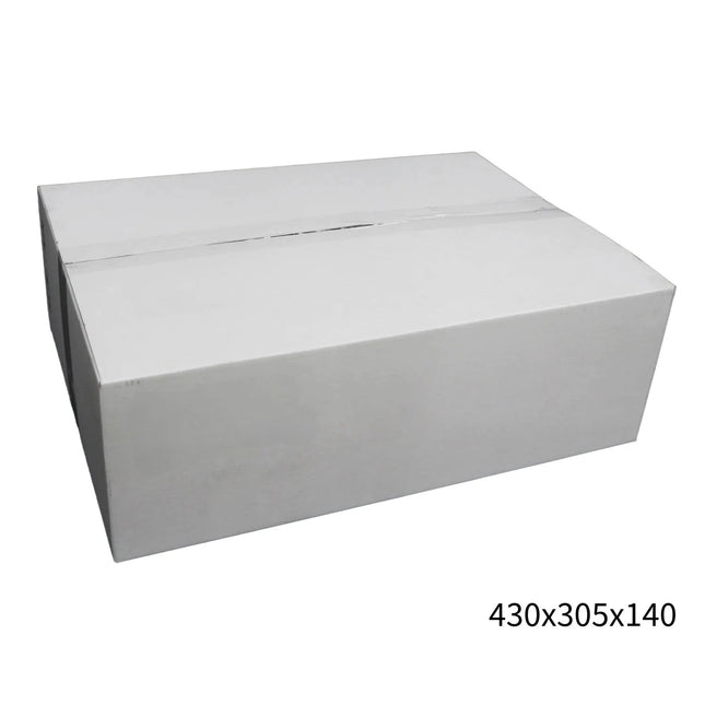 430x305x140mm White RSC Carton ¨C Durable Cardboard Carton 50 Pack