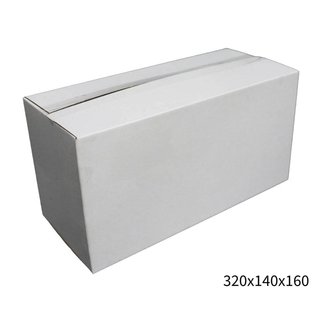 320x140x160mm White RSC Carton ¨C Durable Cardboard Carton 50 Pack