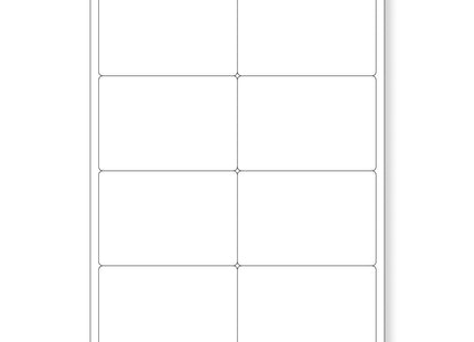 8 Up Self Adhesive Label Inkjet & Laser Printer Sheets ¨C  99.1x67.7mm