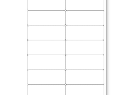 14 Up Self Adhesive Label Inkjet & Laser Printer Sheets ¨C 99.1x38.1mm