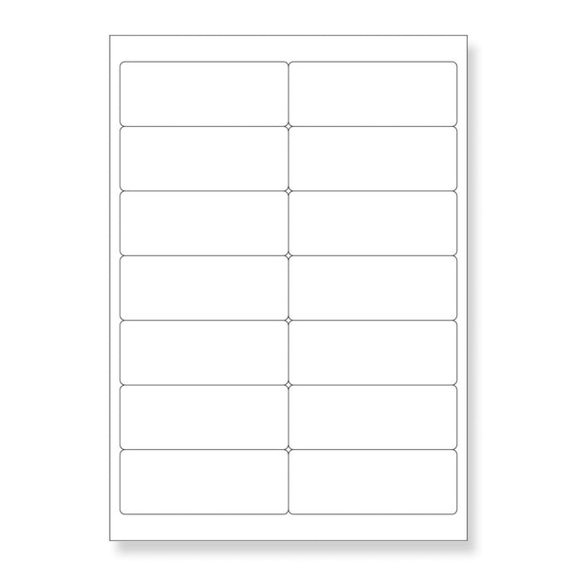 14 Up Self Adhesive Label Inkjet & Laser Printer Sheets ¨C 99.1x38.1mm