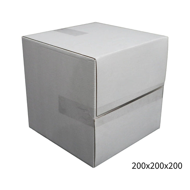 200x200x200mm White RSC Carton ¨C Durable Cardboard Carton 100 Pack