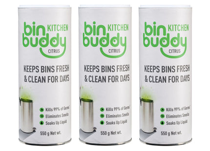 Bin Buddy Citrus 550g Power x3