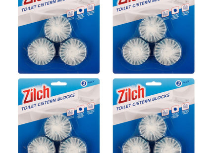4x Zilch Toilet Cistern Blocks 3pk