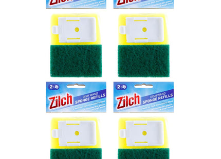 4x Zilch Dishwashing Wand Refill 2pk