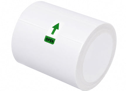 3 Roll 100mm X 80mm Perforated Direct Thermal Labels White - 500 Labels per Roll