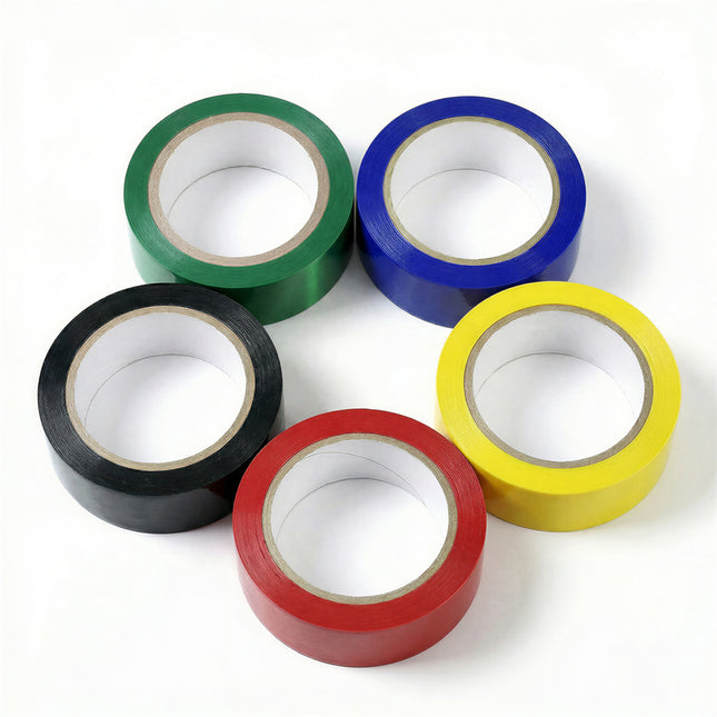 Coloured PVC Tape-BK-48mmx66m 6rolls/pack