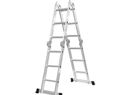 Traderight Multi Purpose Ladder Aluminium Folding Platform Extension Step 3.6m