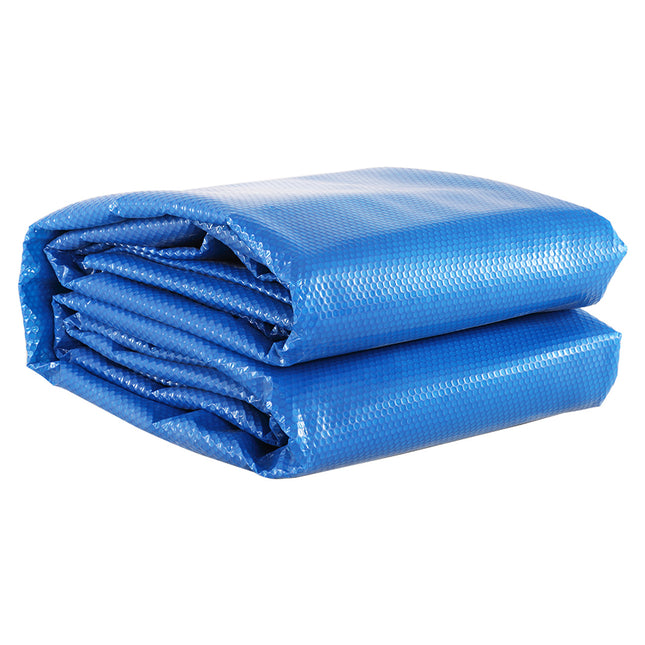 Solar Swimming Pool Cover 500 Micron Outdoor Bubble Blanket Heater Blue 9.5 X 5m