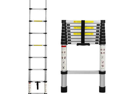 Traderight Multipurpose Ladder Telescopic Aluminium Extension Single-side 2.6m
