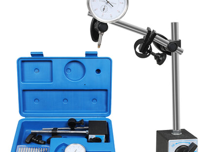 Traderight Dial Indicator Gauge Magnetic Base 0-10mm 60kg 22 Indicator Point Set