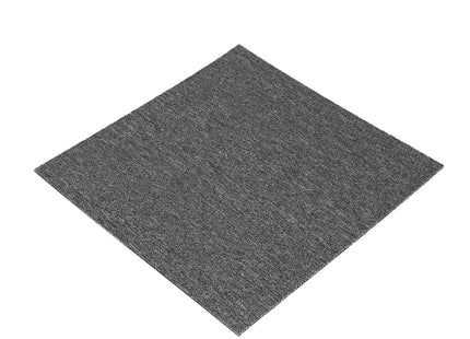 Marlow 20x Carpet Tiles Heavy Commercial Retail Office Flooring Grey 50X50cm